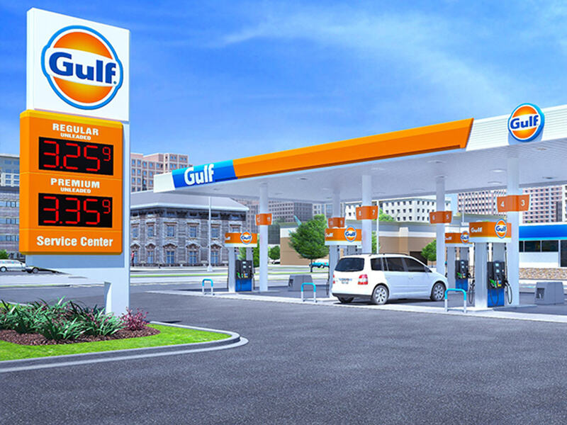 Gulf Gas Station Sign