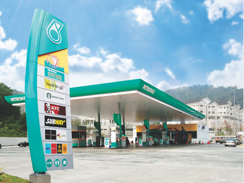 Petronas Gas Station Sign