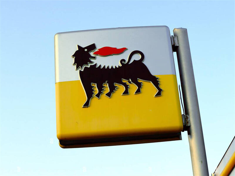 Eni Gas Station Sign