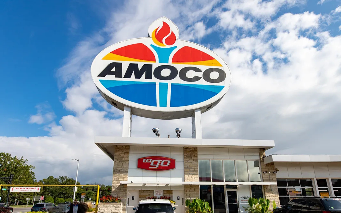 Amoco Gas Station Sign