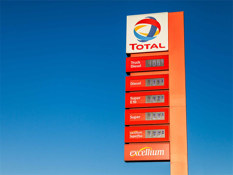 Total Gas Station Sign