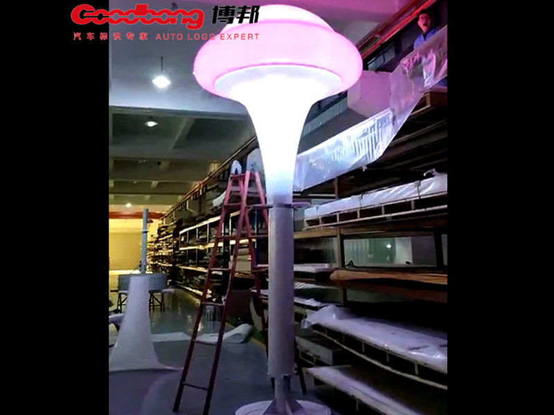 Mushroom Large column lamp colourful billboard outdoor signage