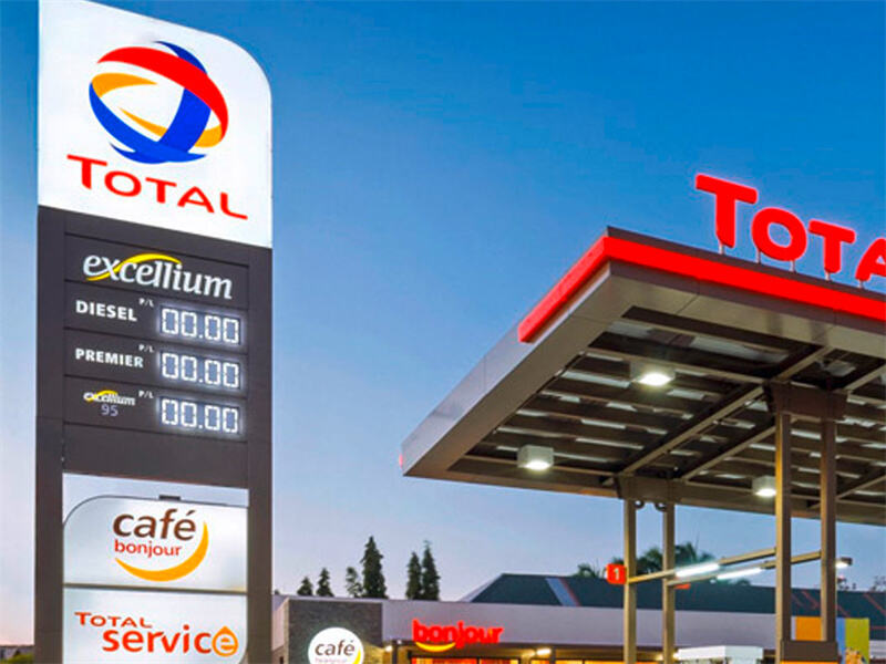 Total Gas Station Sign