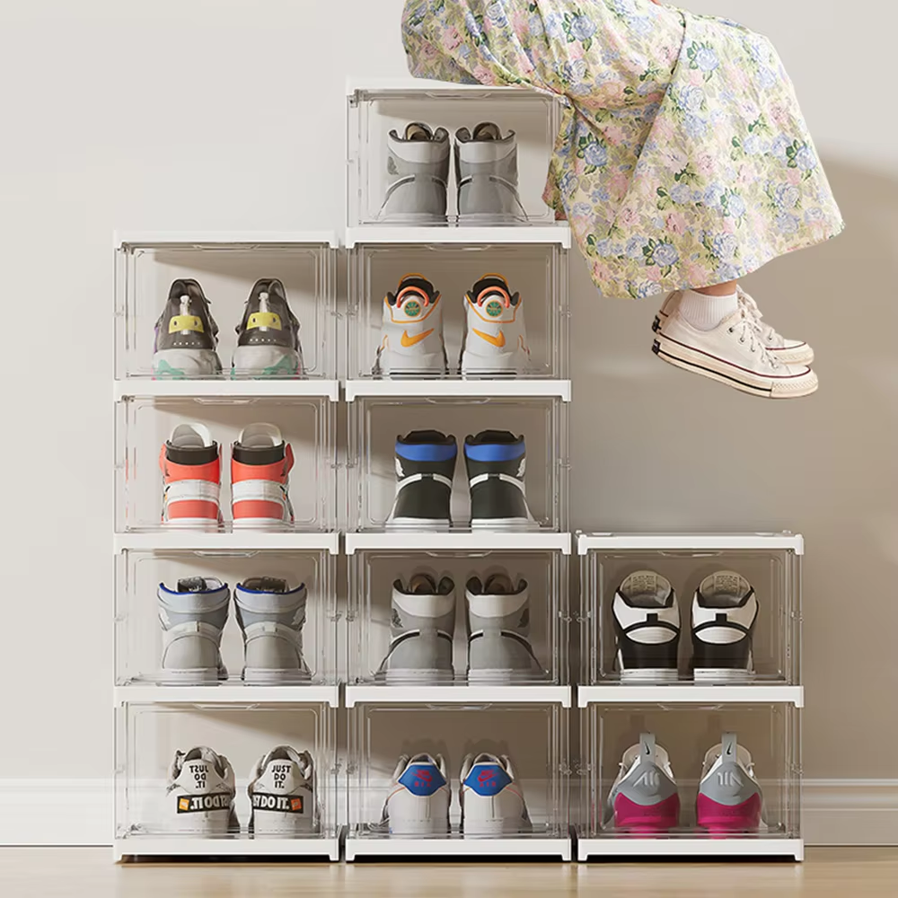 Organize Your Space with Plastic Shoe Drawers