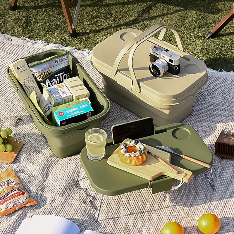Foldable Multifunctional Picnic Basket