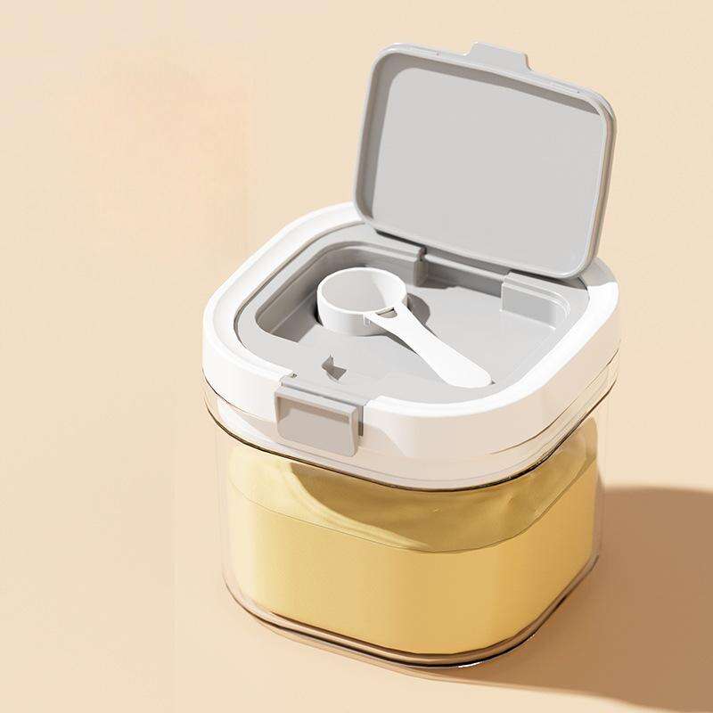 湿気防止密閉式保存ジャー（計量スプーン付き）