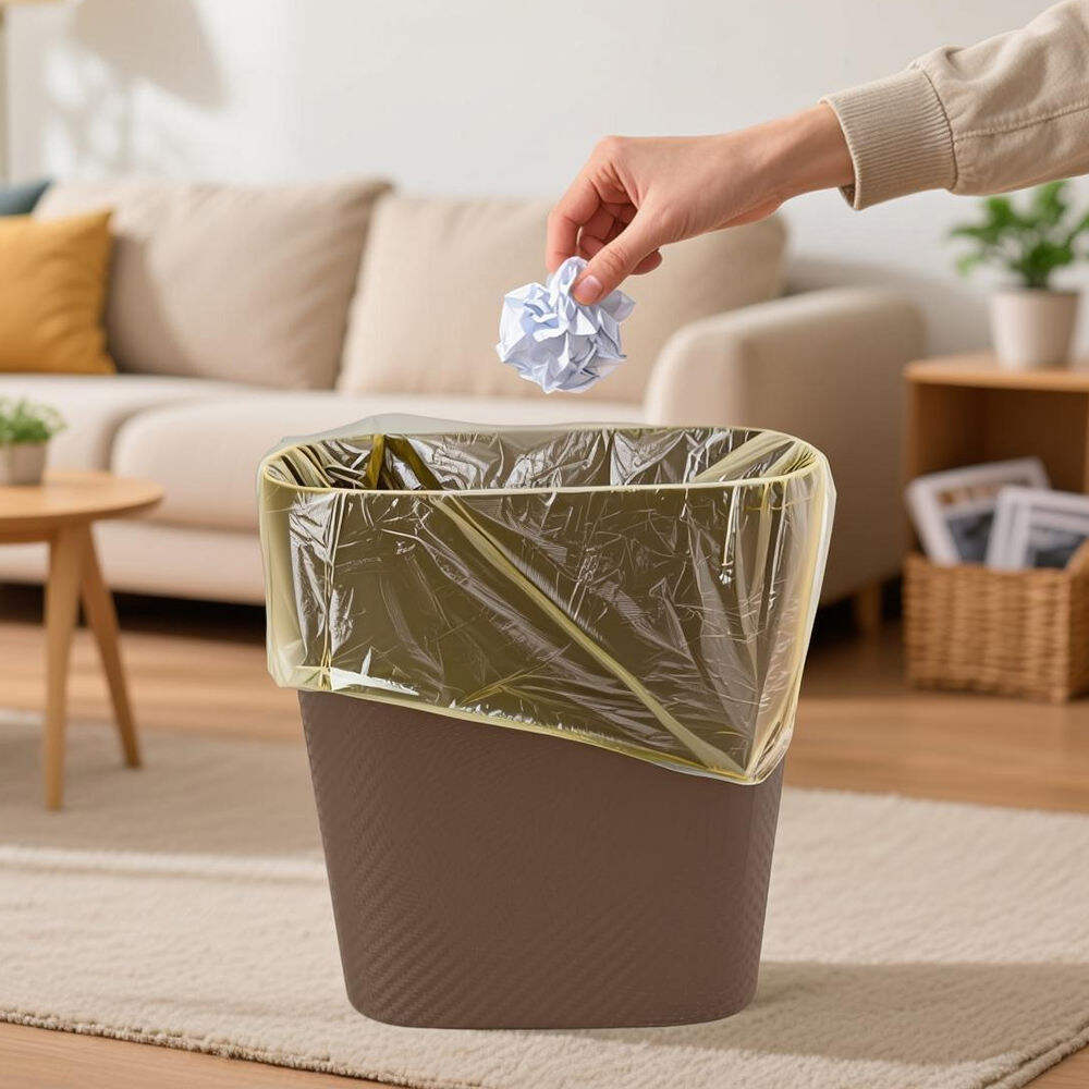 What types of trash cans are suitable for bathroom use?