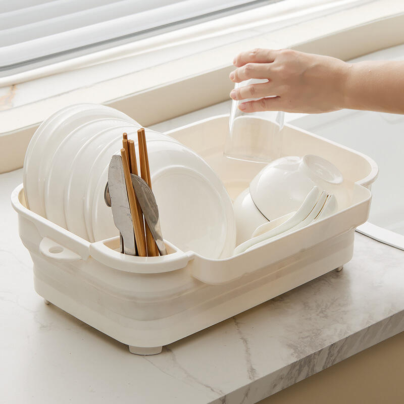Collapsible Multifunctional Dish Drainer Rack