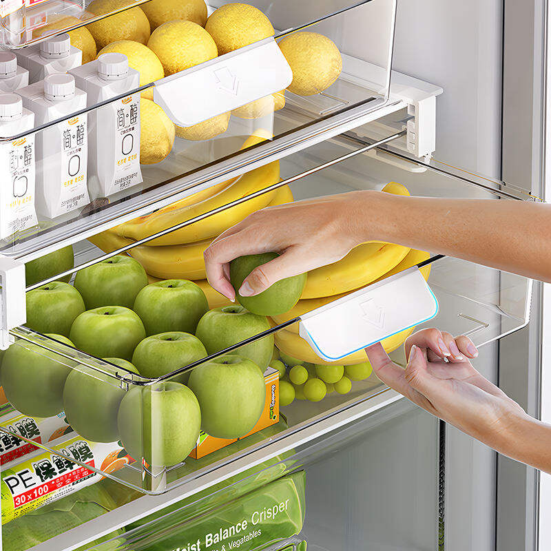 What are the smart ways to use a fridge organizer for food classification?