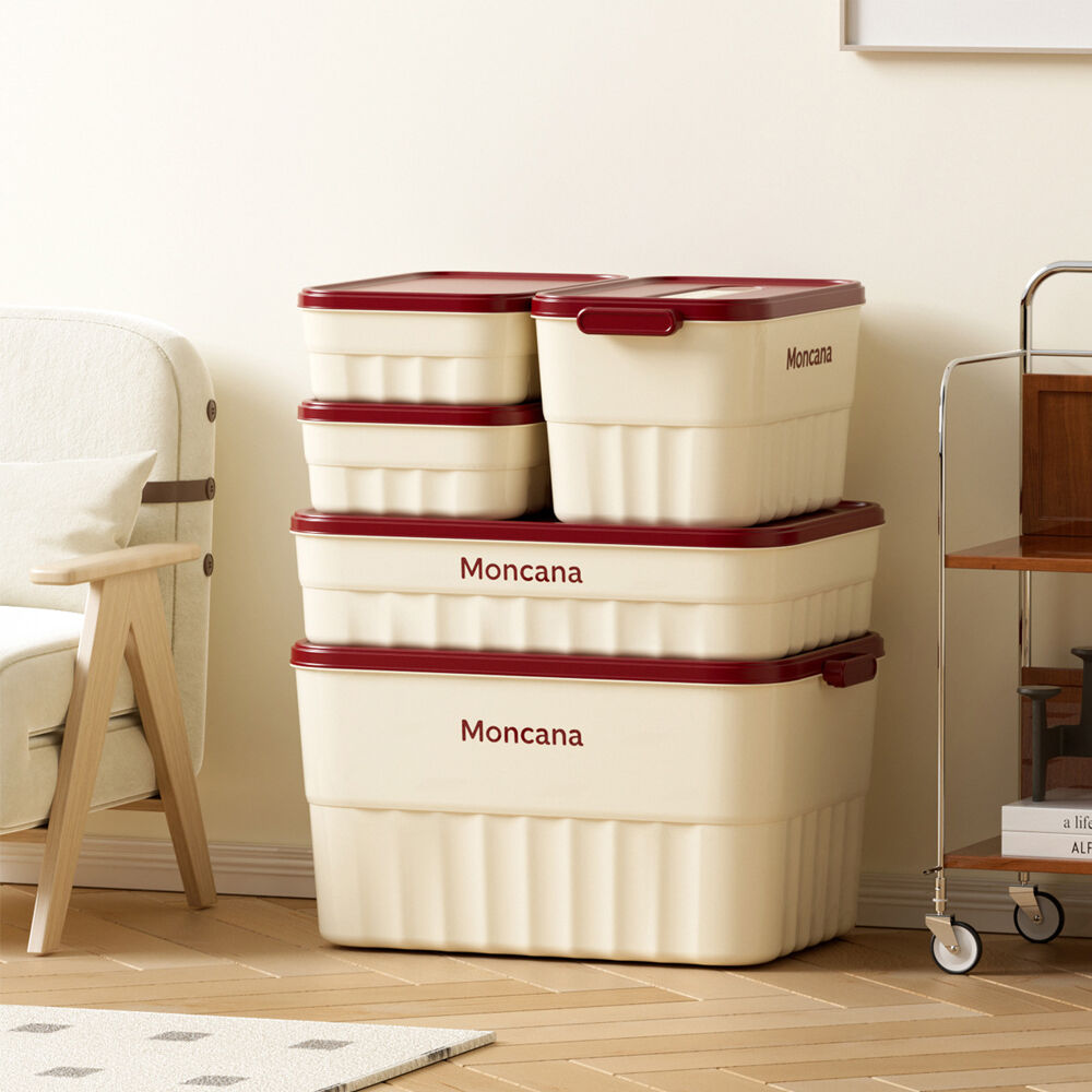 Stackable Plastic Storage Bin for Home Use