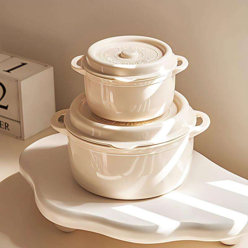 Double Handle Airtight Food Bowl (Microwave Safe)