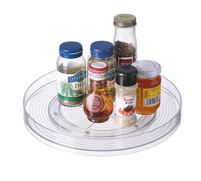 Customizable Lazy Susan Organizer for Kitchen & Bathroom Storage