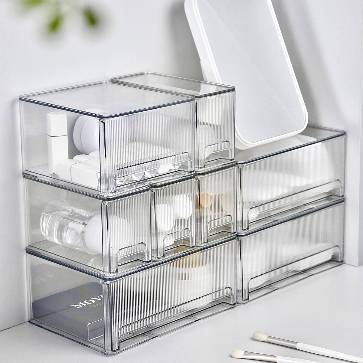 PET Modular Interlocking Drawer Storage Box