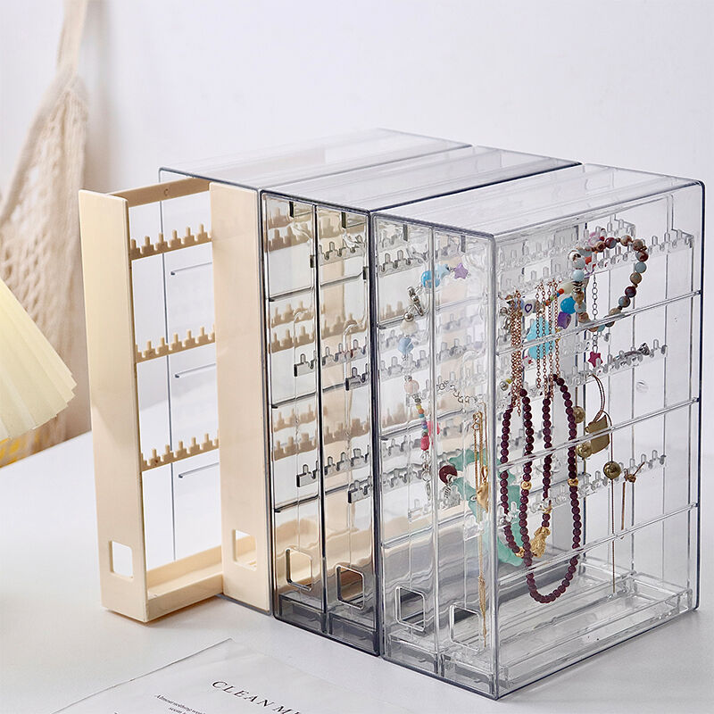 Transparent Plastic Jewelry Storage Rack
