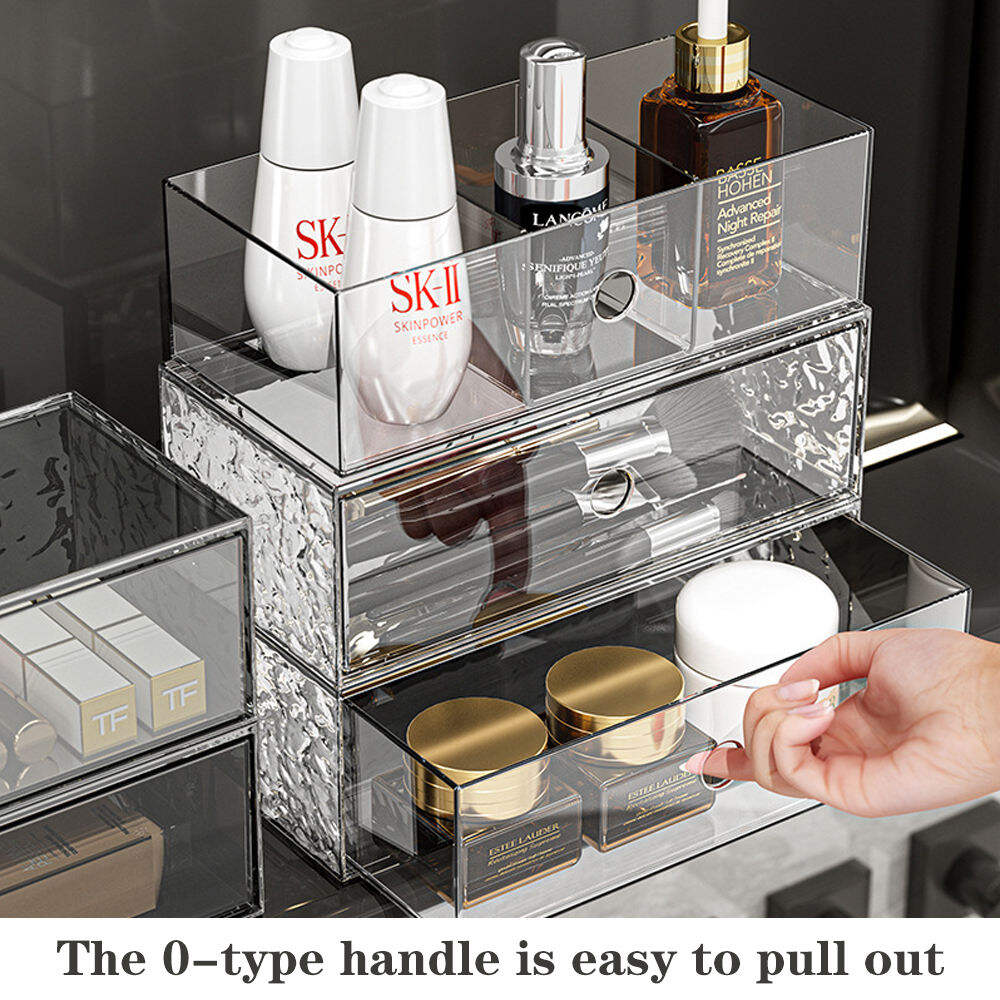 Why is a transparent makeup organizer popular for easy product finding?
