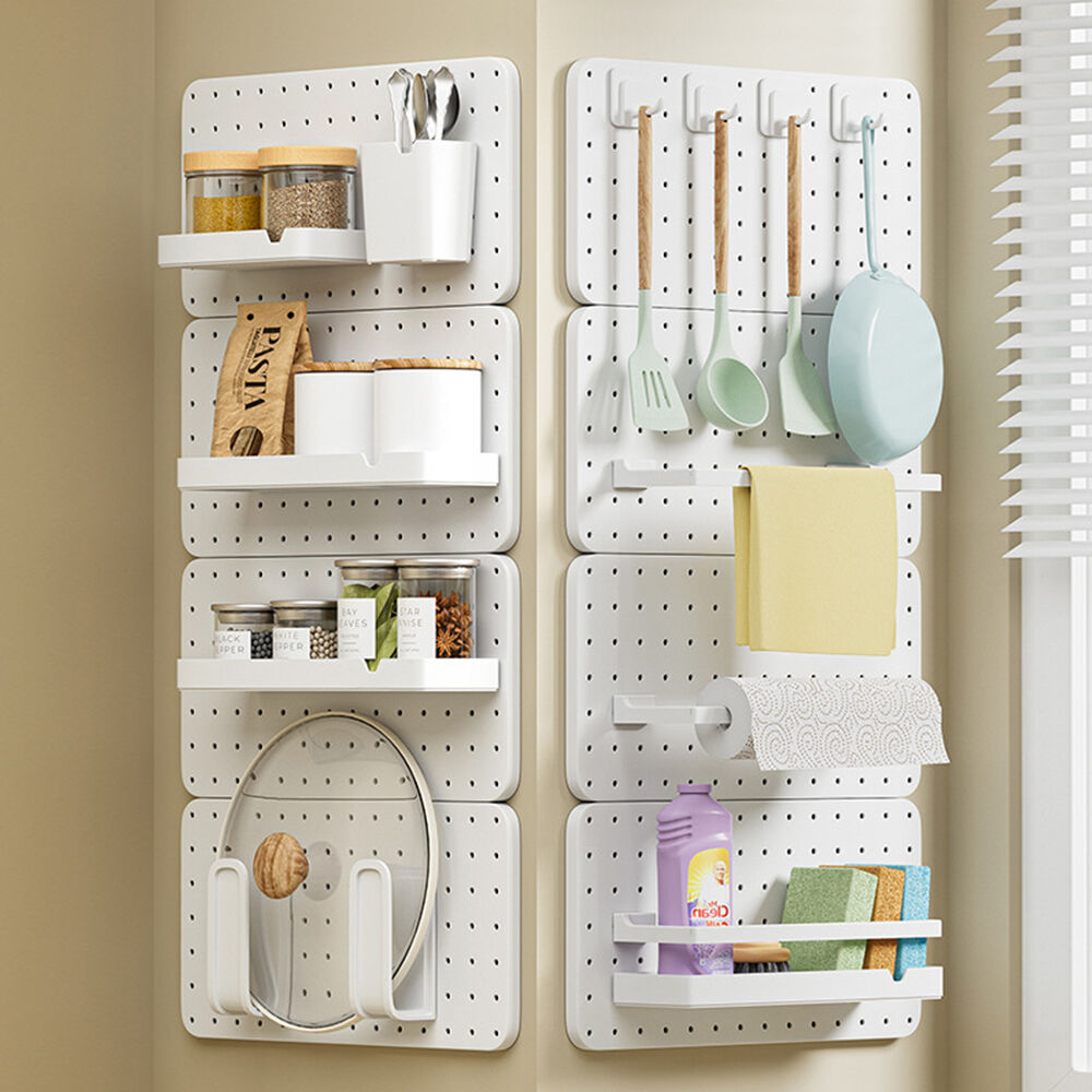 Peg board rack set