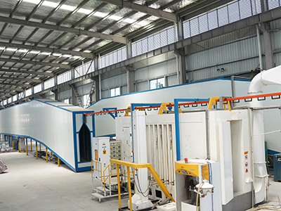 Linie de vopsire prin pulverizare