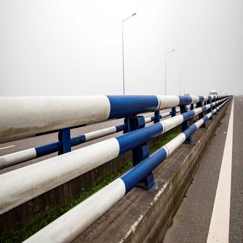 What maintenance does road isolation guardrail need?