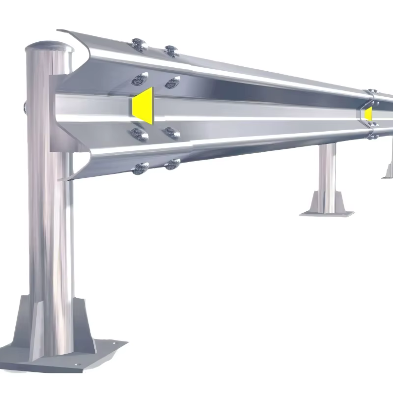 Hot-Dip Galvanized Corrugated Steel Traffic Barrier, 4320mm Length  ASTM A123 Certified for Highway and Bridge Safety