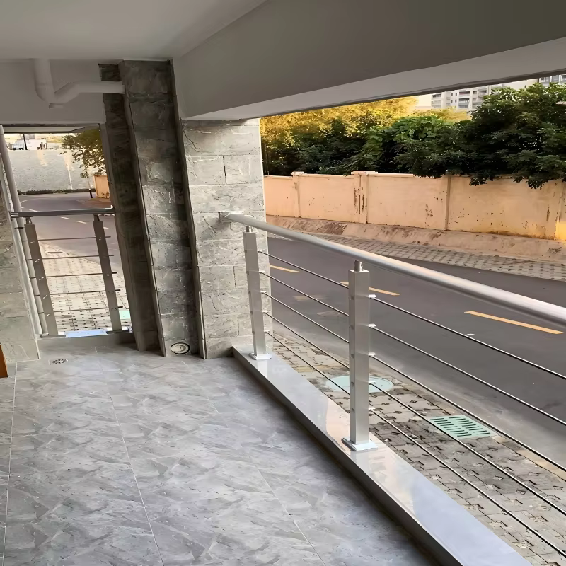 Outdoor Stainless Steel Cable Railing System Hardware Kit for Deck Stair Balcony with Tensioner Posts