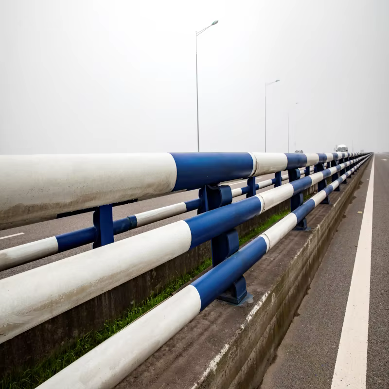 Q235 Steel Plate  Pedestrian Guardrail 114/89 Steel Pipe with Anti-Climb Design, Ideal for Public Spaces and Sidewalks supplier