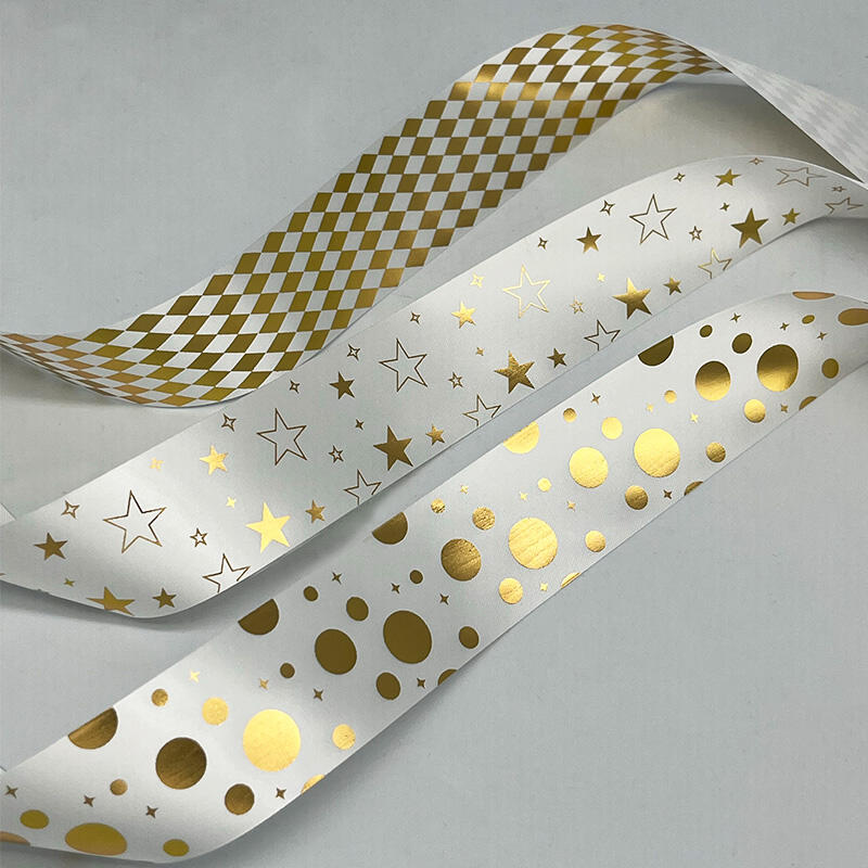 고급 금속성 금색 리본 제조, 첨단 코팅 기술 적용