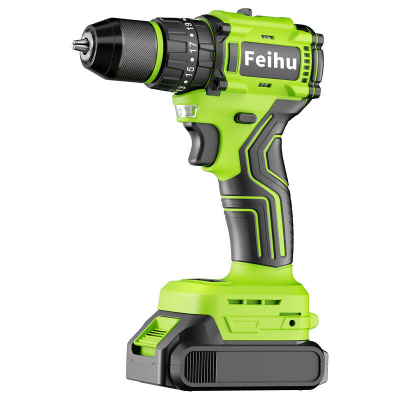 furadeira Sem Fio de Alta Potência de 21 V com Motor sem Escovas — Furadeira Manual Mini Multifuncional com Bateria de Íon-Lítio para Uso Doméstico