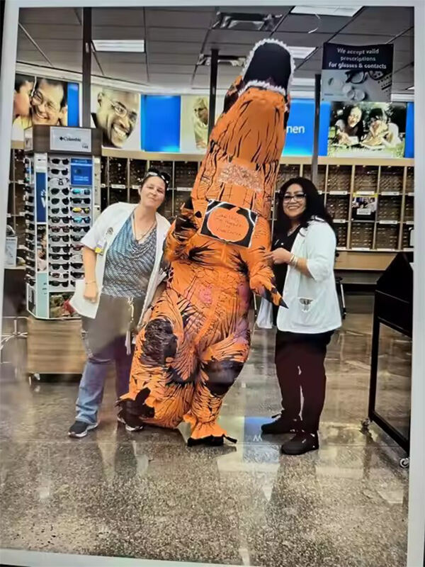 Inflatable dinosaur