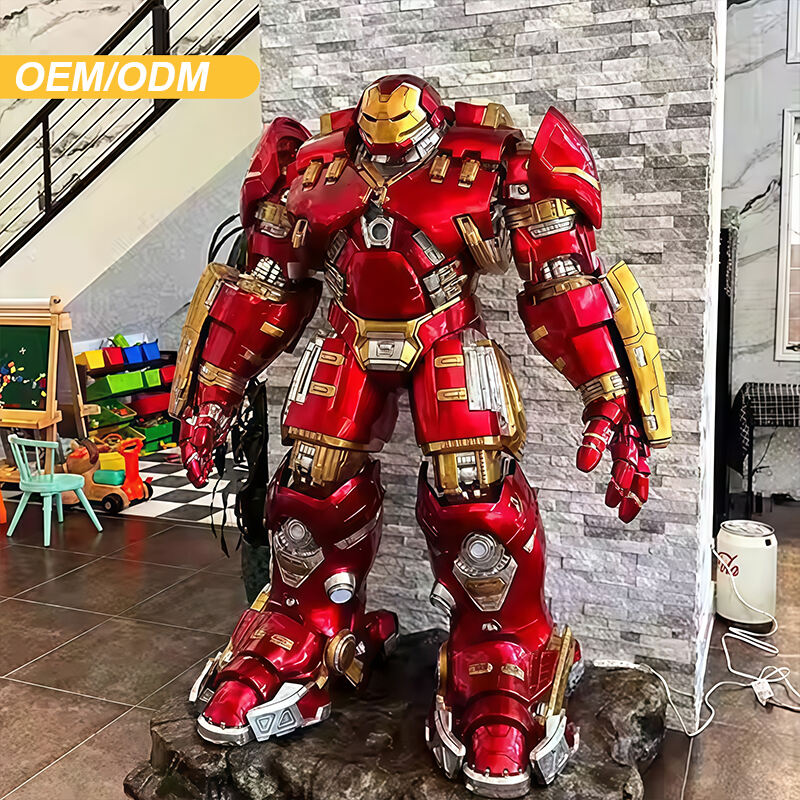 Movie hero sculpture fiberglass giant decoration