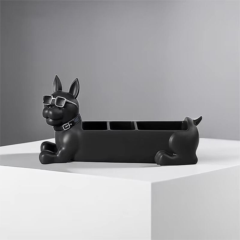Figura de resina criativa de um filhote