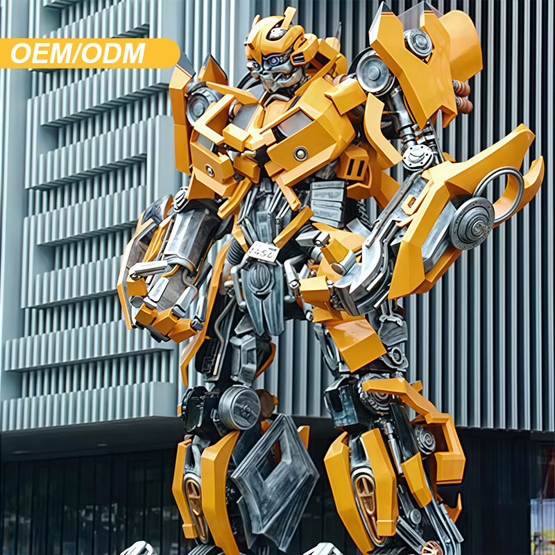 Movie hero sculpture fiberglass giant decoration