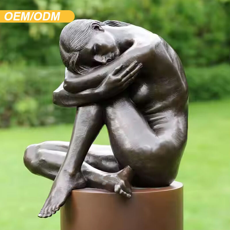 Maßgefertigte lebensgroße Bronze-, Messing- und Kupferfiguren-Skulpturen, Statue für Outdoor-Platz Gartendekoration
