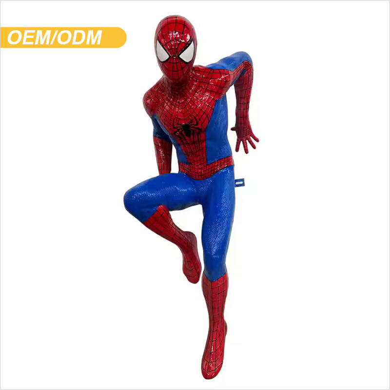 Movie hero sculpture fiberglass giant decoration