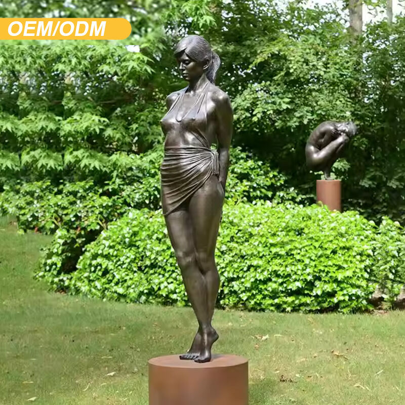 Custom-made Life-sized Bronze Brass Copper Human Figure Sculptures Statue for Outdoor square Garden Decoration