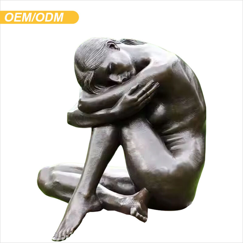 Maßgefertigte lebensgroße Bronze-, Messing- und Kupferfiguren-Skulpturen, Statue für Outdoor-Platz Gartendekoration