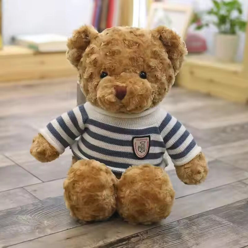 Kinqee Oem Odm Brown Bear Custom Logo Handmade Teddy Bear Manufacturer Stuffed Animal Plush Toy Super Soft Plushie Gift