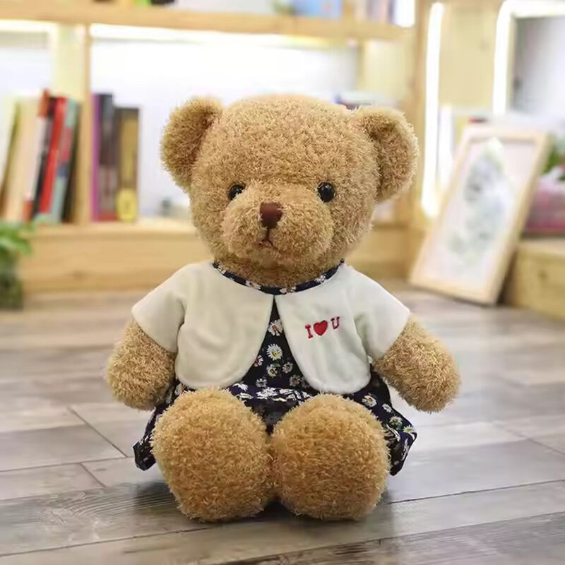 Kinqee Oem Odm Brown Bear Custom Logo Handmade Teddy Bear Manufacturer Stuffed Animal Plush Toy Super Soft Plushie Gift