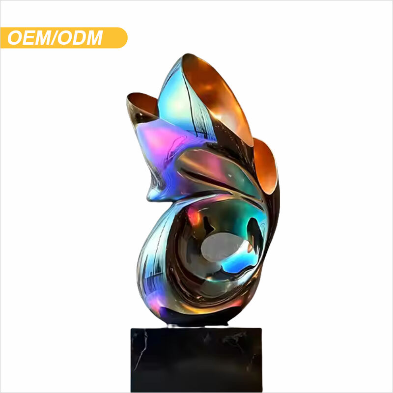 Custom Modern Painted Fiberglass Art Sculpture for Decoration Art Decor