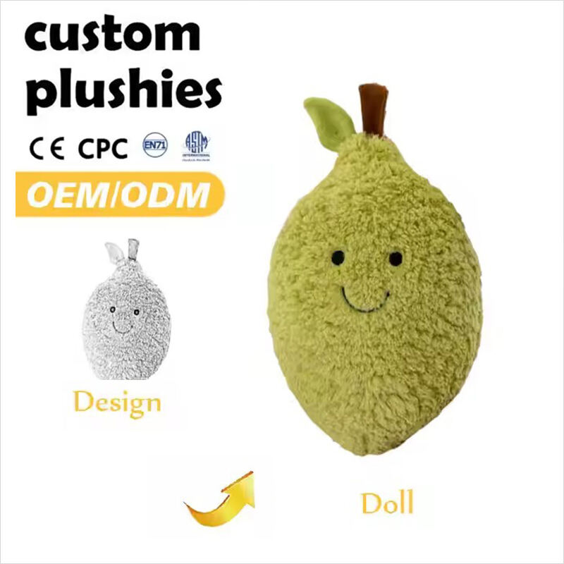 Wholesale Cartoon Lovely Fruit Stuffed Plush Toys Doll Handmade Girls Plushies Toys