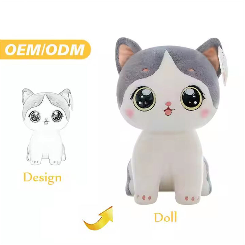 Plush Toy Manufacturer Wholesale Custom Cartoon Plush Doll Lovely Animal Stuffed Toys for Birthday/Christmas