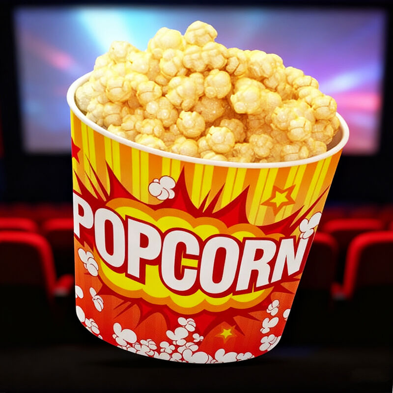 Paper Popcorn Bucket - Custom Snack Packaging