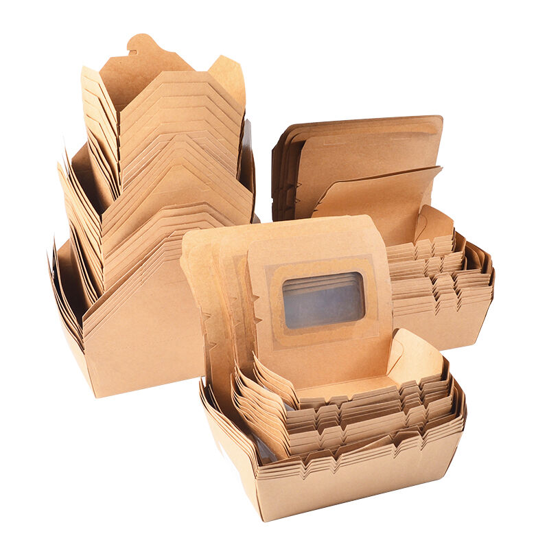 Premium Kraft Paper Lunch Box - Eco-Friendly Food Packaging Solutions ...
