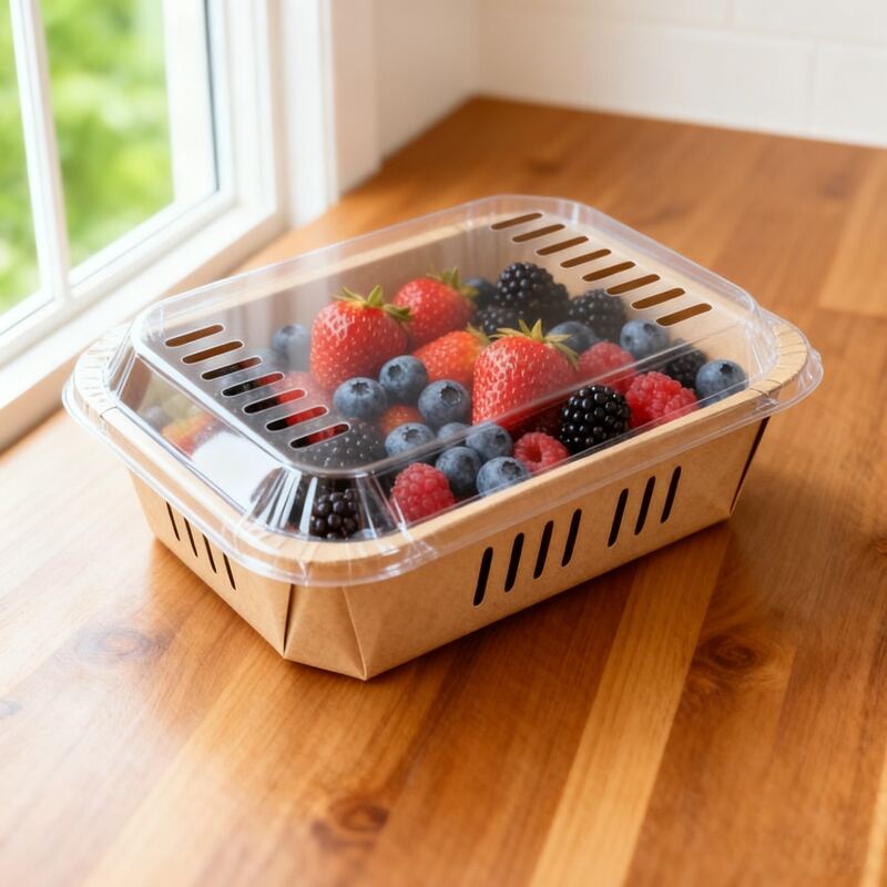 Eco Paper Punnet for Fresh Produce | Plastic Fruit Punnet Replacement