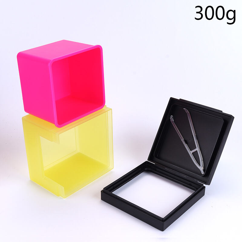 10oz 300g Square Flip-Top Cotton Pad Storage Box, BPA-Free Food-Grade PP Plastic Double Layer Airtight Organizer with Detachable Inner Liner, Dust-Proof Moisture-Proof Leak-Proof Shatter-Resistant Anti-Scratch Wet Dry Separation Design, Easy to Clean, 