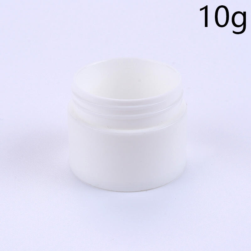10ml 0.3oz PP Cream Jar Double-Layer Face Cream Jar Eye Cream Bottle Face Cream Bottle Cream Dispensing Bottle, Portable Food-Grade BPA-Free PP Double-Layer Design Airtight Leak-Proof Travel Sample Skincare Cosmetic Dispensing Container, Compact Lightweig