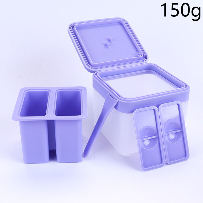 150ml/5oz Square Flip-Top Facial Mask Jar, BPA-Free Food-Grade PP Container with Inner Liner, Dual Compartment, Built-In Spatula & Brush. Airtight, Leak-Proof, Dust-Proof, Anti-Oxidation. Detachable Liner, Wet-Dry Separation, 
