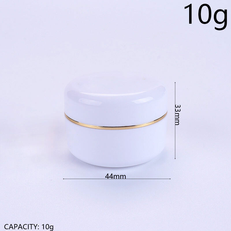 10ml 0.3oz PP Cream Jar Double-Layer Face Cream Jar Eye Cream Bottle Face Cream Bottle Cream Dispensing Bottle, Portable Food-Grade BPA-Free PP Double-Layer Design Airtight Leak-Proof Travel Sample Skincare Cosmetic Dispensing Container, Compact Lightweig