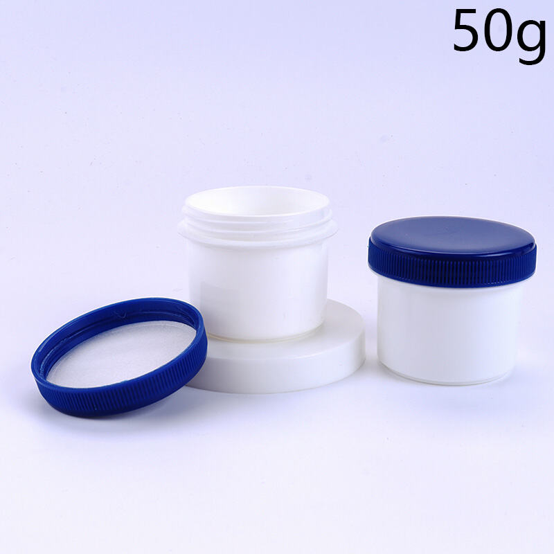 50g/1.7oz PP Wide-Mouth Cream Jar, Empty Refillable Container with Anti-Slip Screw Lid, BPA-Free Food-Grade Leak-Proof, Multi Colors, Reusable for Clay Mask, Vaseline, Hand Cream, Body Lotion, Skincare, Home Travel Beauty Salon Daily Use