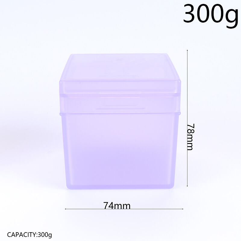 10oz/300ml Square Flip-Top Cotton Pad Storage Box, BPA-Free Food-Grade PP Airtight Double-Layer Organizer with Inner Liner, Detachable Tray & Built-in Tweezers. Dust-Proof Moisture-Proof Shatter-Resistant, Wet-Dry Separation, Frosted White & Transparent