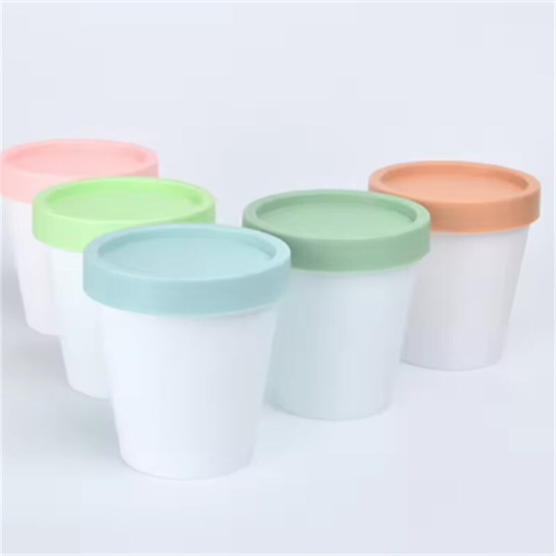 50g 100g 200g 250g 500g Contenedor de capacidad grande, colorido, para cosméticos, loción corporal, crema, máscara, tazón de PP, crema facial, frasco cosmético